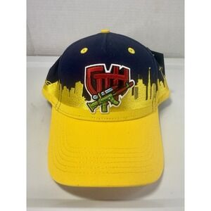 GTH Guard the Hood Memphis Baseball Cap NEW Snap Closure Adjustable Yellow Black